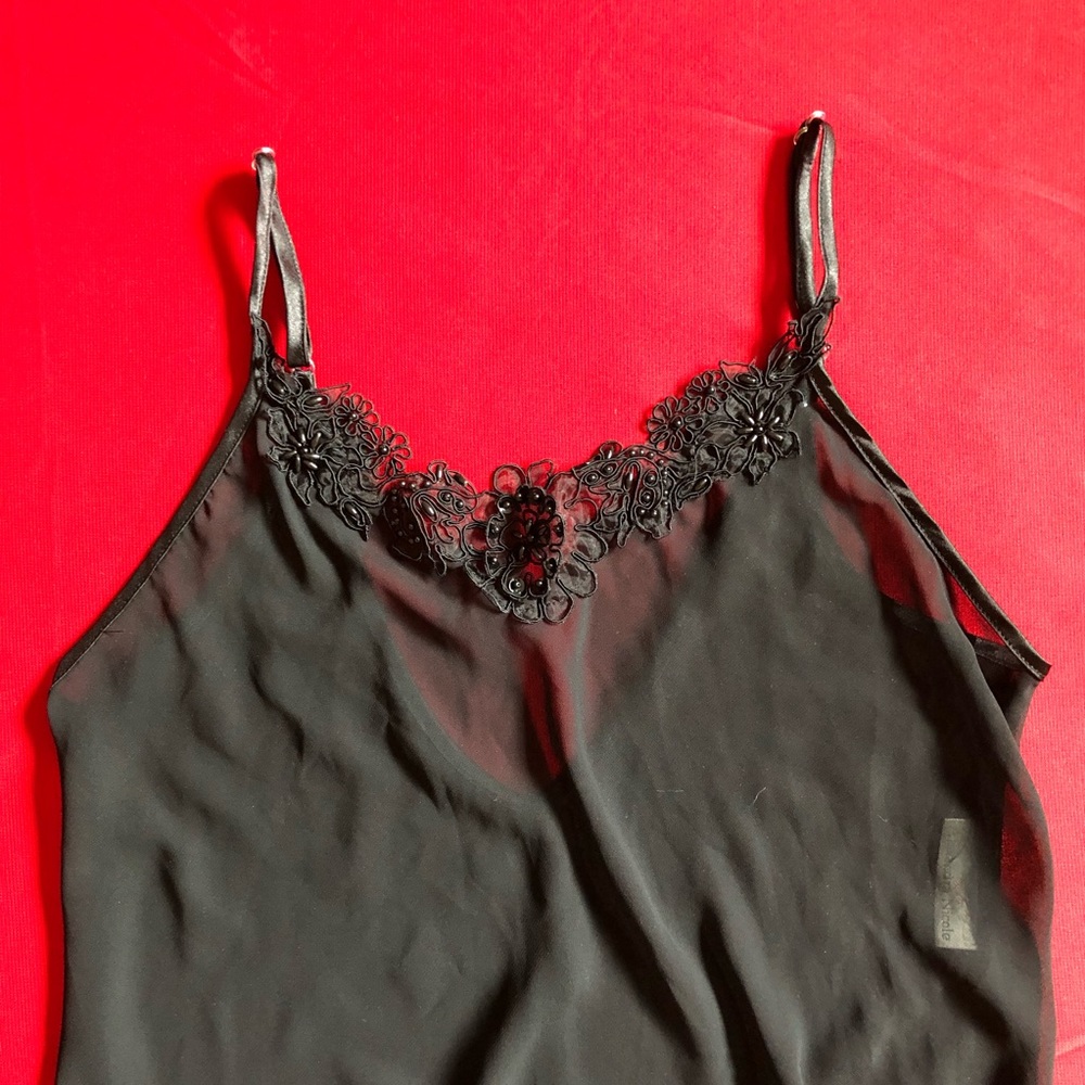 Sheer Black Slip